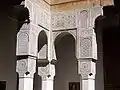 Stucco decoration in the courtyard