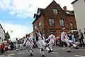 Morris dancers in Cardigan Street