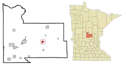 Location of Pierz, Minnesota