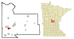 Location of Sobieski, Minnesota