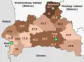 Mortality rates by districts and major cities (2017)