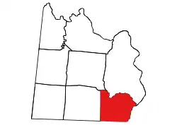 Location of Morven Township in Anson County