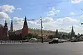 Manezhnaya Square seen from the start of Tverskaya Street