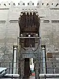 Entrance portal with flat muqarnas canopy at the Mosque of Amir Ulmas al-Hajib (1330)