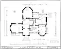 First floor plan of J. Mora Moss House