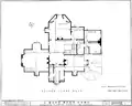 Second floor plan of J. Mora Moss House