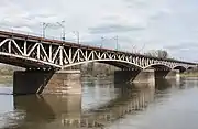 Średnicowy Bridge crossing the Vistula River