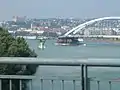 The rotation of the bridge