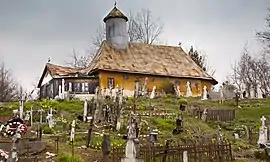 Wooden church in Moșteni-Greci
