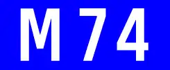 Motorway typeface, used for road numbering on UK motorways
