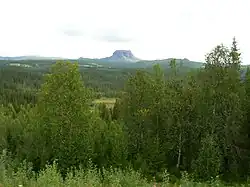 View of Hattfjell ("hat mountain")