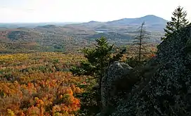 View of Mount Kearsarge from The Bulkhead on Ragged Mountain