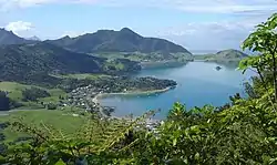 Mt Lion at the Whangarei Heads as viewed from Mt Manaia