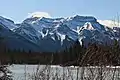 Mount McGillivray from Reed Lake