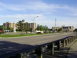 View of Smithfield from Kipling Avenue