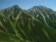 Mount Washiba seen from Mount Jii