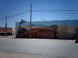 Mural in downtown Mountainair