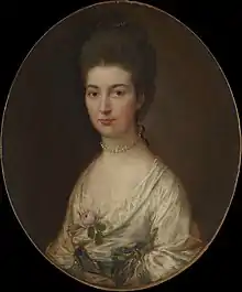 portrait painting of a young woman