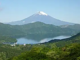 With Mount Fuji