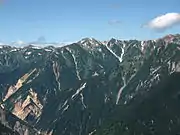 Mount Washiba seen from Tsubakuro Mountain Villa