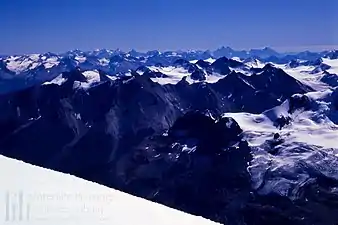 Mt. Forbes' summit looking SE