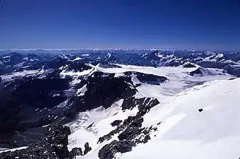 Mt. Forbes summit looking West