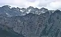 Martin, Incisor, Johnson, Clark, and Sundial seen from Marmot Pass