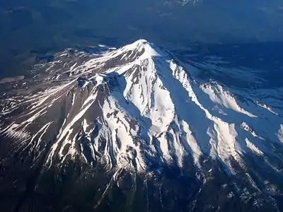 30. Mount Shasta in California is the highest summit of the southern Cascade Range.