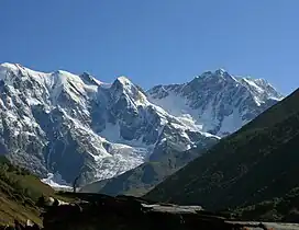 Mount Shkhara in Georgia