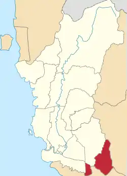 Location of Muallim District in Perak