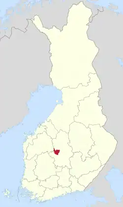 Location of Multia in Finland