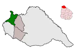 Map of the Municipality of Bella Unión
