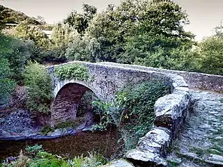 Murato, Genoese bridge over the Bevinco (527 m above sea level), 2nd bridge of Santa Lucia,