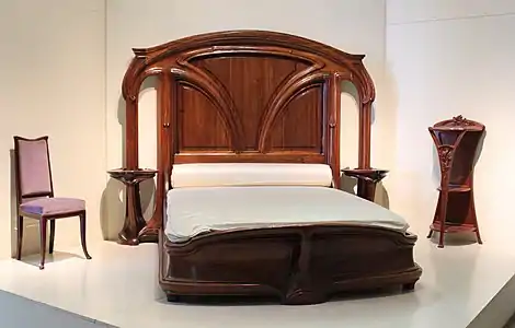 Bed and bedside tableMusée d'Orsay