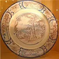 Round plate from the Clérissy factory at Saint Jean du désert