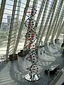 A large-scale Crick-Watson DNA model shown in the Museum of Príncipe Felipe.