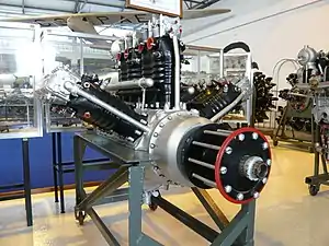Lorraine Dietrich 12Eb engine installed in aircraft Fizir F1V-Loren.