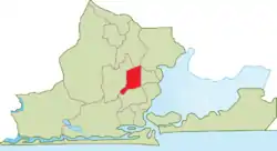 Location of Mushin within Lagos Metropolitan Area
