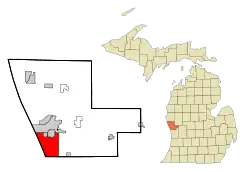 Location of Norton Shores, Michigan