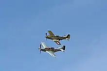 Mustangs Flying During Breighton Airshow
