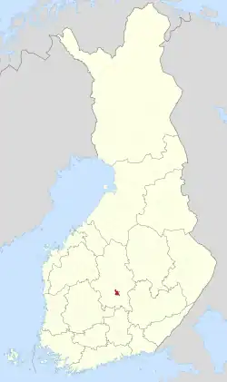 Location of Muurame in Finland