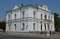 The Dâmbovița County prefecture building from the interwar period, now an art museum.