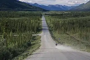Dalton Highway south of the Continental Divide in the summer