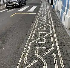 A sidewalk in Portugal