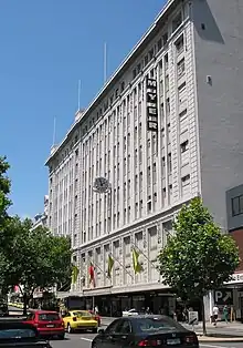 Myer Melbourne main store, Lonsdale Street, Melbourne; completed 1933