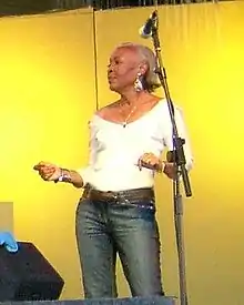 Myrna Hague performing live, August 2007