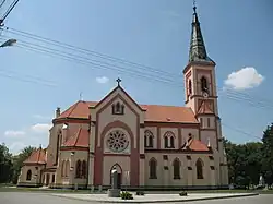 Catholic church in the village