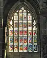 Coat of arms window in the Lorenzkirche