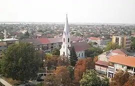 View of Nădlac from the Evangelical church