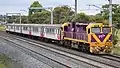 N458 on a Shepparton service passes Coolaroo. 18-1-21